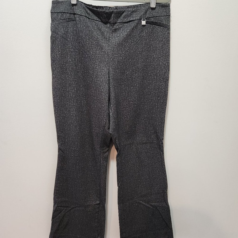 Dark Gray Pull On Dress Pants